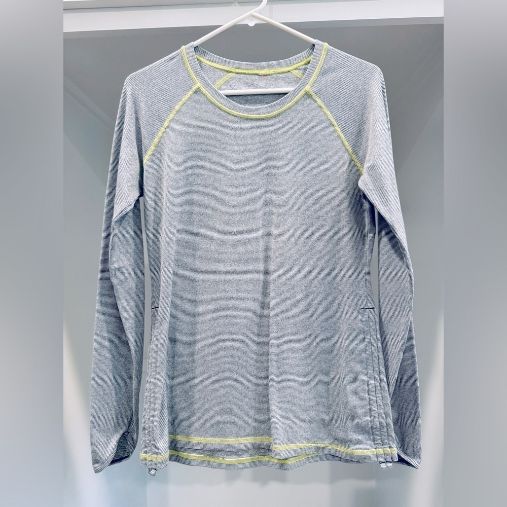 Lucy Long Sleeve Knit B&W Stripes with Bright Trim​​​​​​​​​